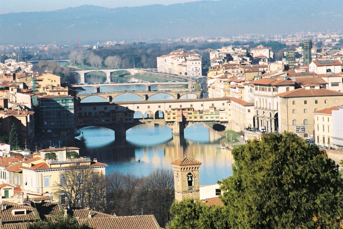 View of the Arno Bridges