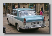  Austin A55 Mk2: ADO 9 or Austin Drawing office 9 was the nearest to production car to Farina's design proposal. This was the only car in this family to be built exclusively at Longbridge. As launched in 1959, the A55 Mk II had a rather severe, square, mesh front grille, very prominent fins and a body style which left the wheels well tucked in and looking a touch too small for the rest of the machine.