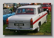  Visually, the A60 was recognized by a new and rather wider-mouthed front grille, while at the rear the fins had been reduced in size and aggressiveness, with new tail-lamp clusters being specified, plus different duo-tone colour schemes to extra order. Mechanically, the big change was a corporate switch from 1,489cc to 1,622cc B-Series engine, which boosted the power and torque, with overall gearing raised to suit. Also, the car's wheelbase had been increased by 1.1 inches.