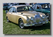  Daimler V8 2.5litre.  Jaguar took over the Daimler company in 1960 and in 1962 mated the 2548cc  V8 engine from the Daimler SP250 Sports with the Jaguar MkII body to produce the V8 2.5litre.