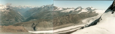 Looking down to Zermatt