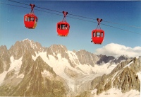 In the mountains:  By Cable Car