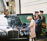 The Queen enters new Bentley