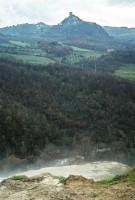 Hot Spring and distant Hill Town