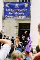 City and people of Leeds Welcome The Queen