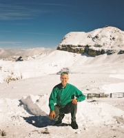 Simon on Sass Pordoi, October 2003