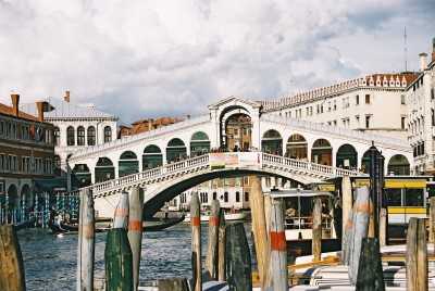 The Rialto Bridge, viewed from the babk Opposite San Marco