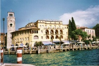 the town of Riva del Garda on north shore of Lake Garda