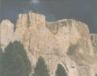 Sella Gruppe range on way to Sass Pordoi